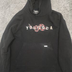 YoungLA Black and Red Sweatshirt Hoodie